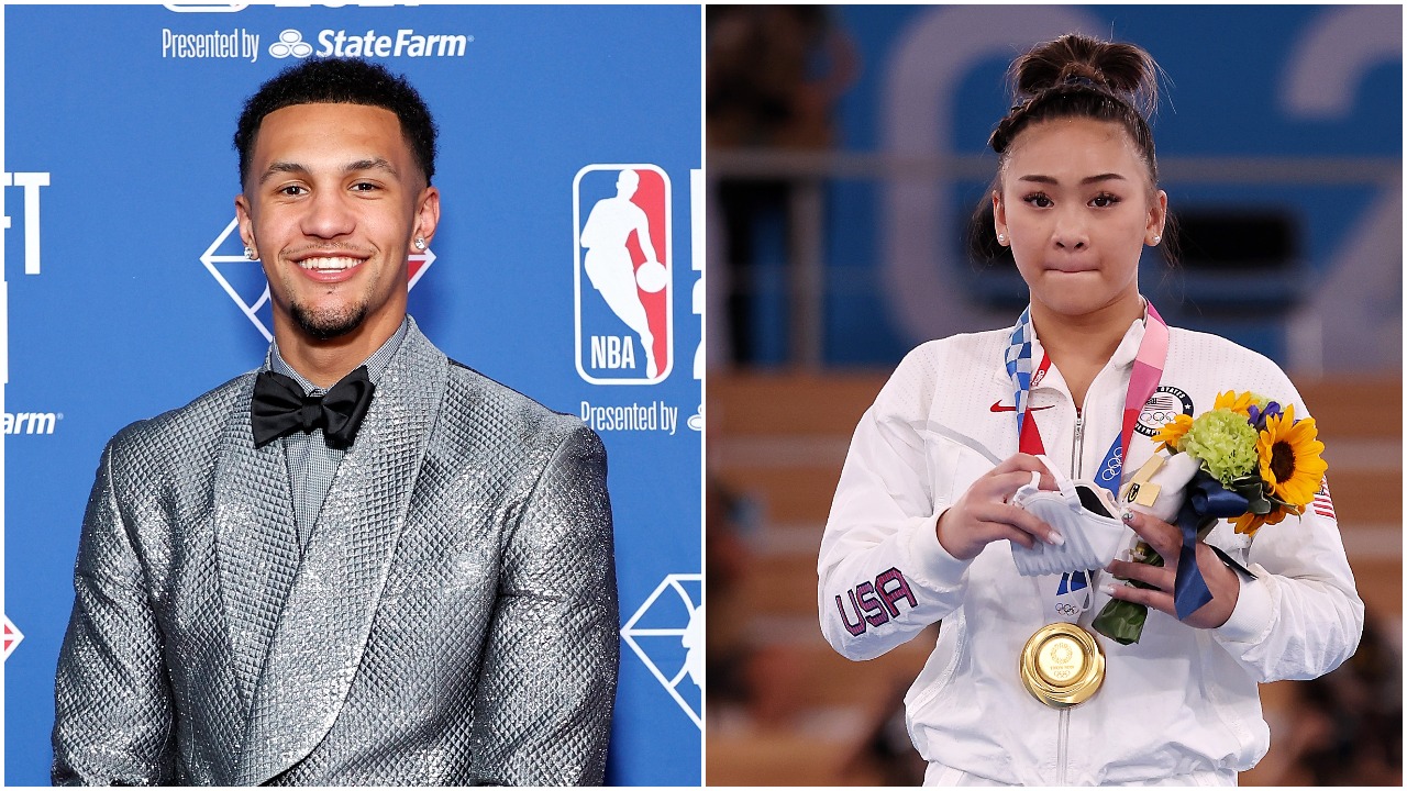 Jalen Suggs went to the Orlando Magic as the fifth pick of the 2021 NBA Draft hours after felloe St. Paul, Minnesota native Suni Lee won the women's all-around competition at the Tokyo Olympics. | Getty Images.
