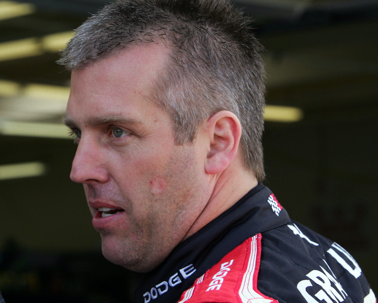 Jeremy Mayfield before Cup Series race