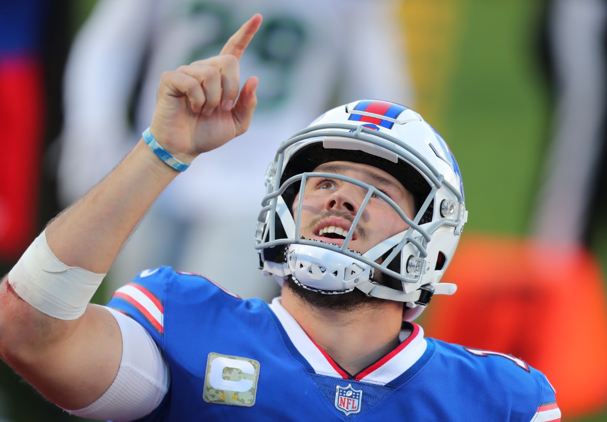 Buffalo Bills quarterback Josh Allen in 2020.