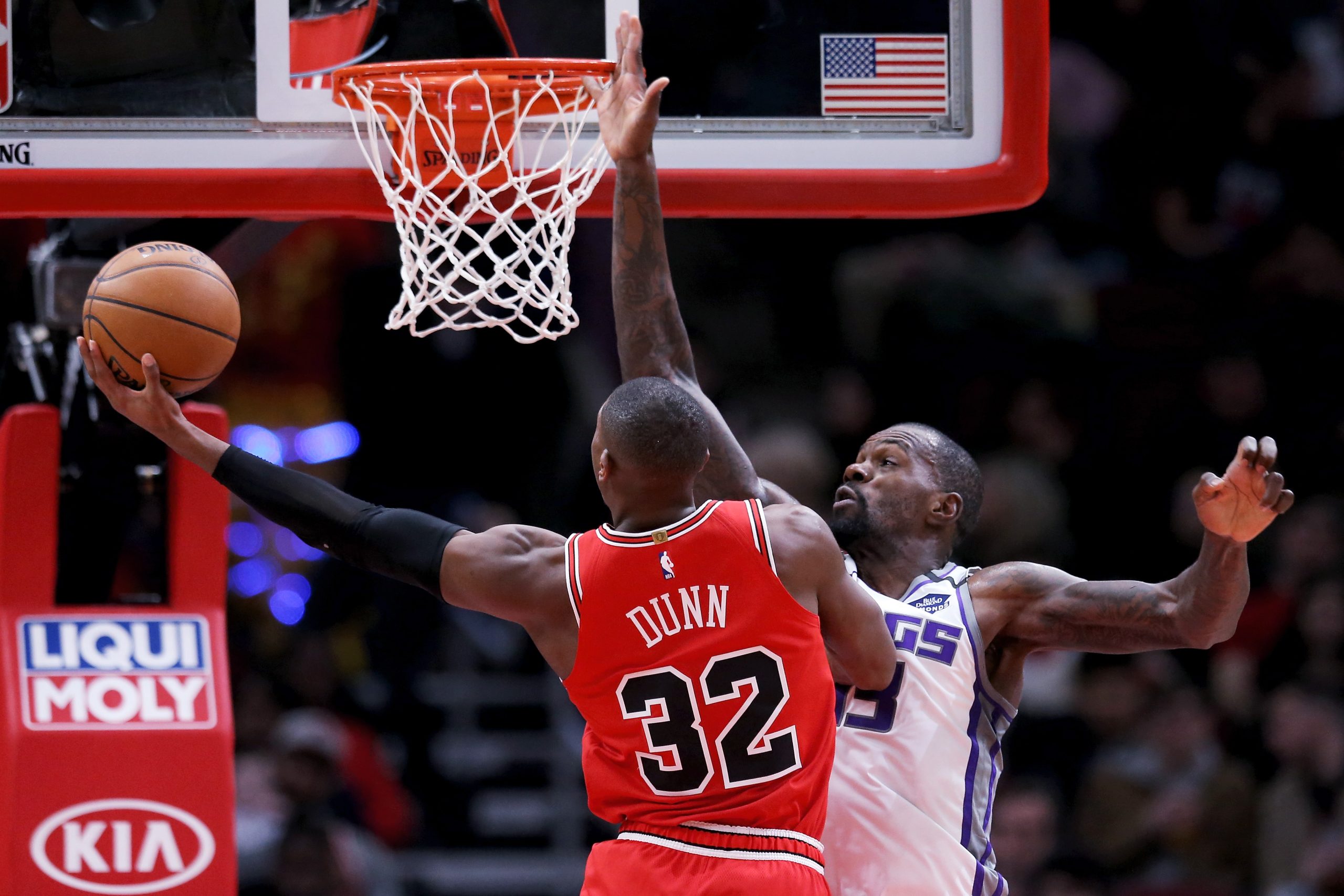 Kris Dunn goes up for a shot.