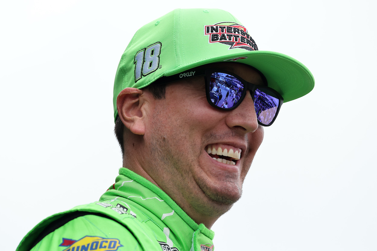 Kyle Busch waits on grid before Cup Series race at New Hampshire