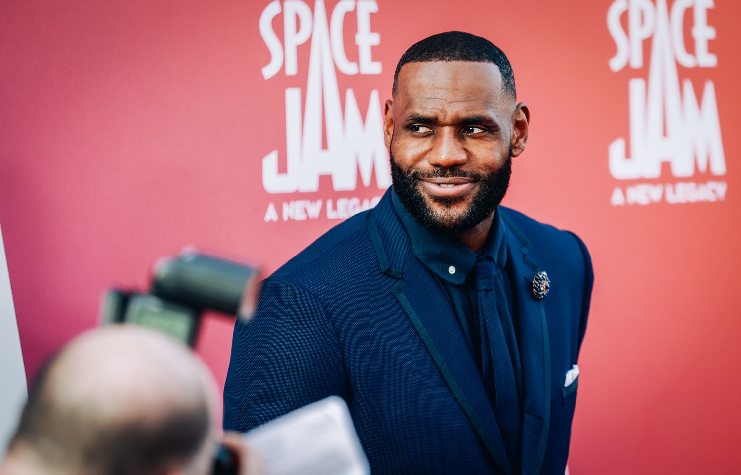 LeBron James attends the premiere of Warner Bros 'Space Jam: A New Legacy' in Los Angeles, California.