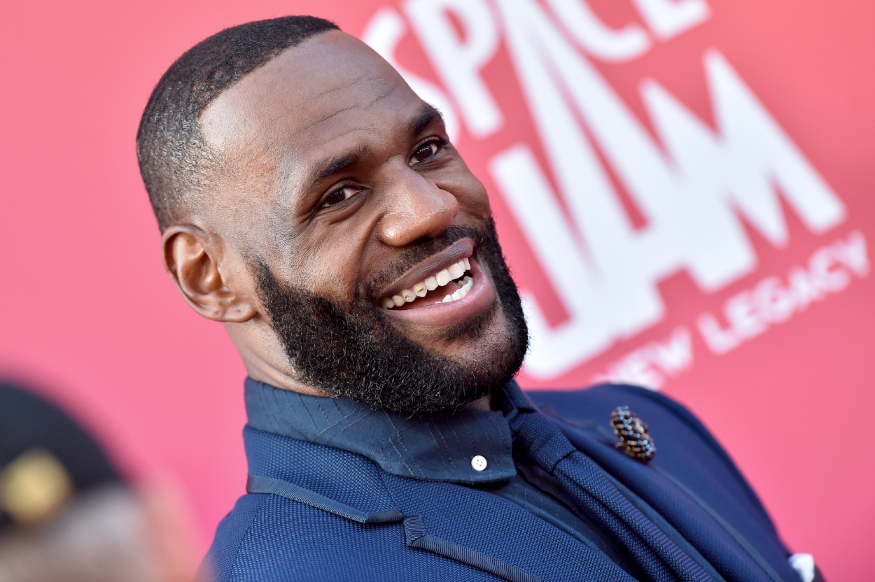 Los Angeles Lakers superstar LeBron James at the premiere of 'Space Jam.'