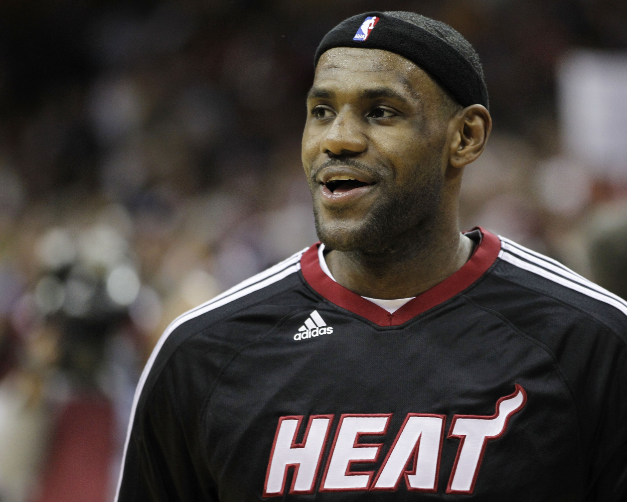 LeBron James before playing the Cavs while with the Heat in 2010.