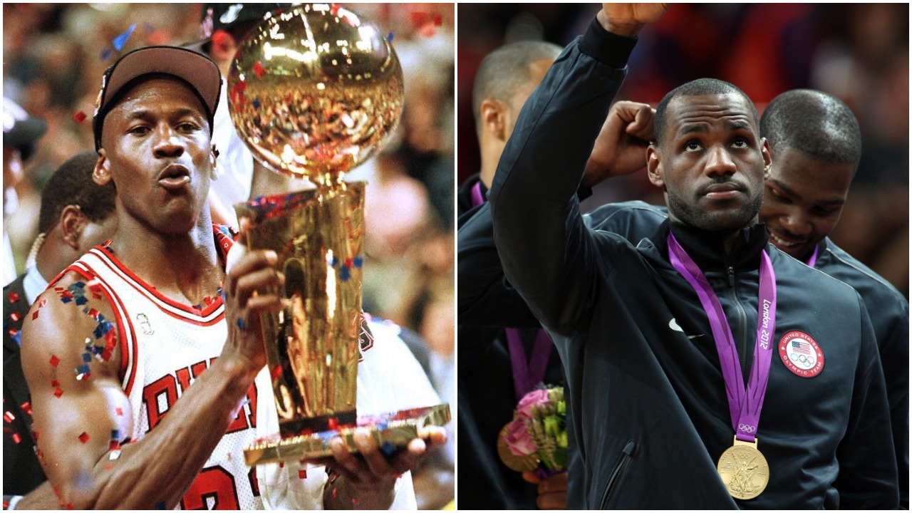 Michael Jordan LeBron James NBA Finals Olympics