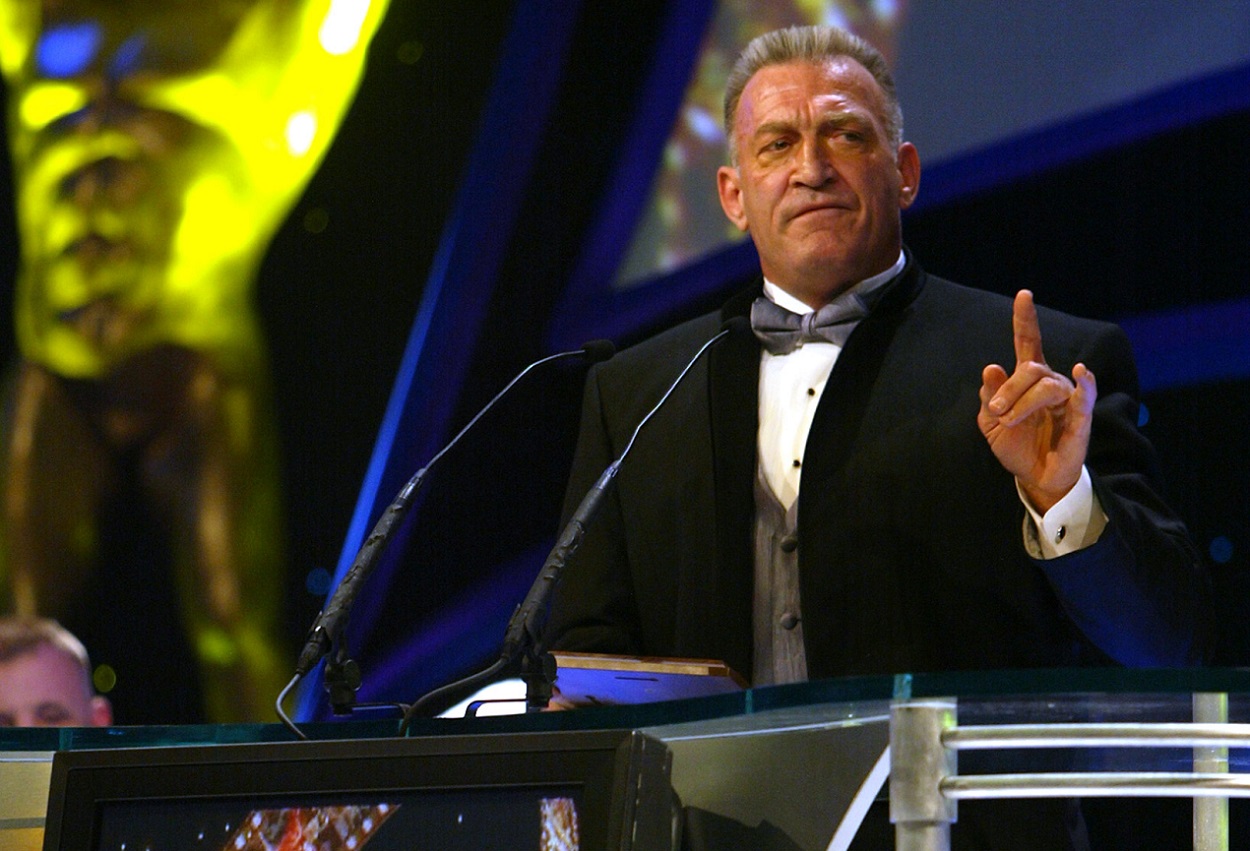 'Mr. Wonderful' Paul Orndorff during his 2005 WWE Hall of Fame induction