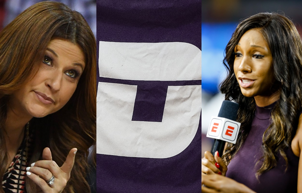 Rachel Nichols (L), Deadspin, and Maria Taylor.