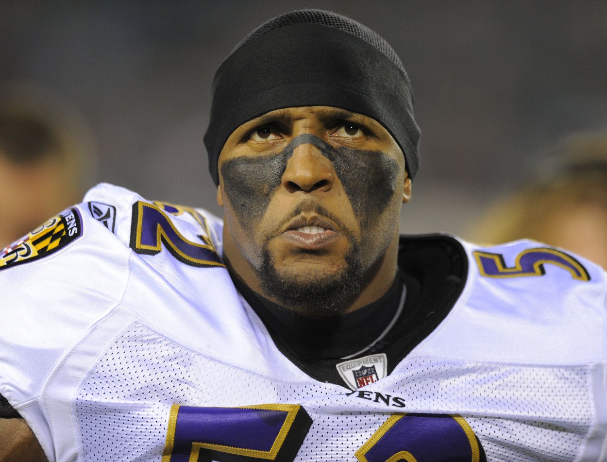 Baltimore Ravens linebacker Ray Lewis in 2011.