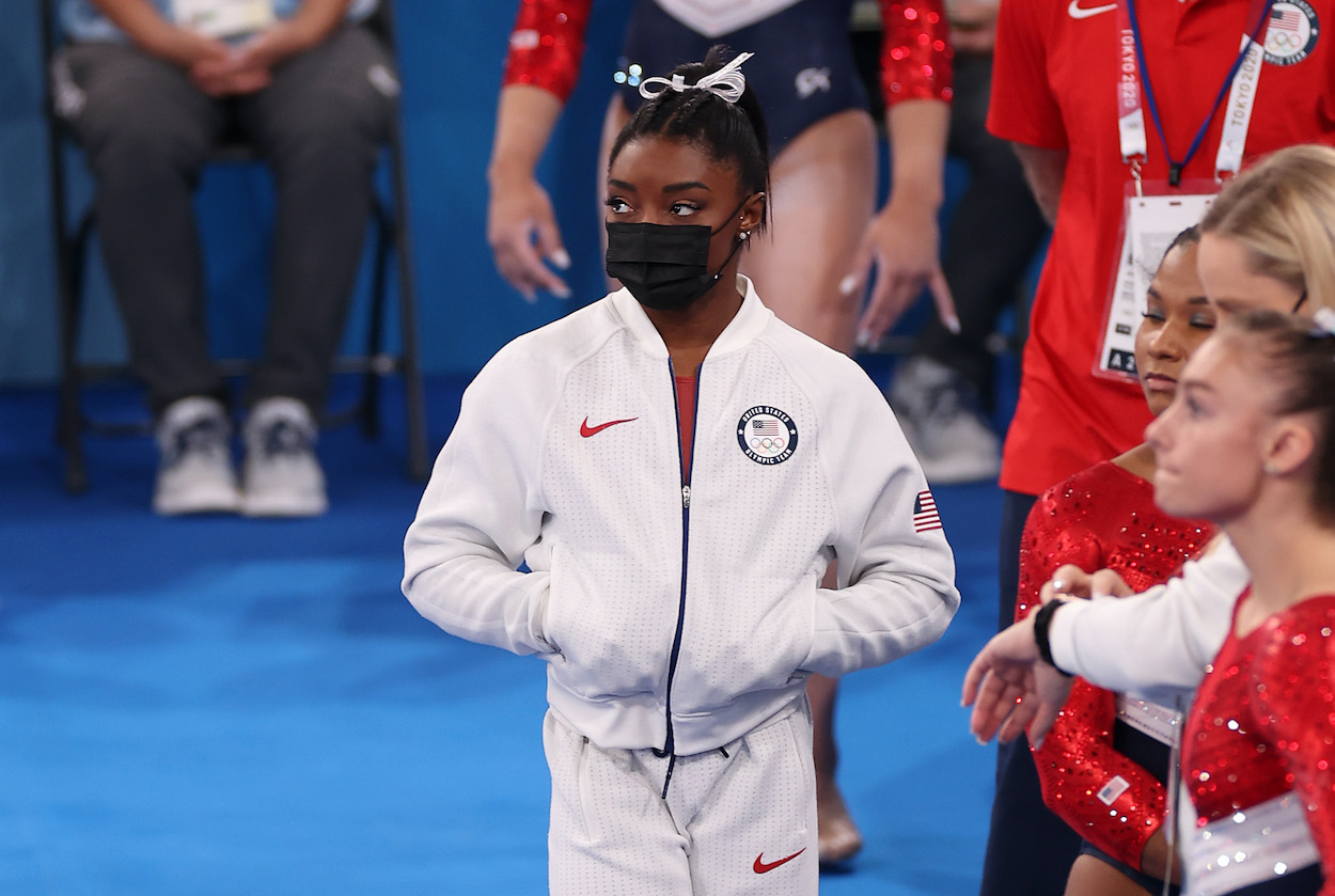 Simone Biles withdraws from gymnastics team final.