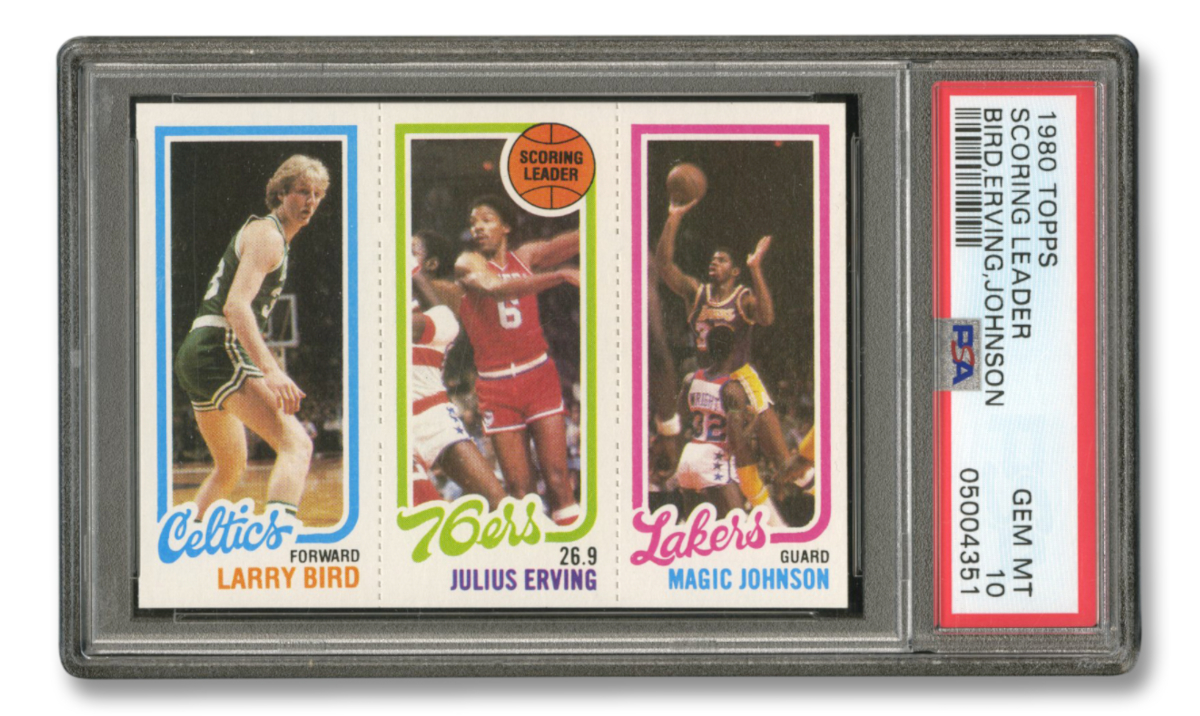 Larry Bird-Magic Johnson rookie card