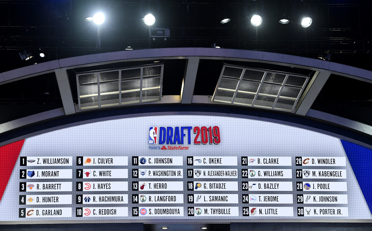 The first-round picks from the last time the NBA draft was held live in 2019