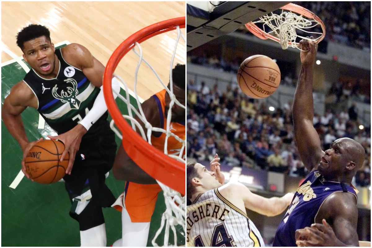 Giannis Antetokounmpo was a dominant inside force in the NBA Finals, much to the delight of Shaquille O'Neal