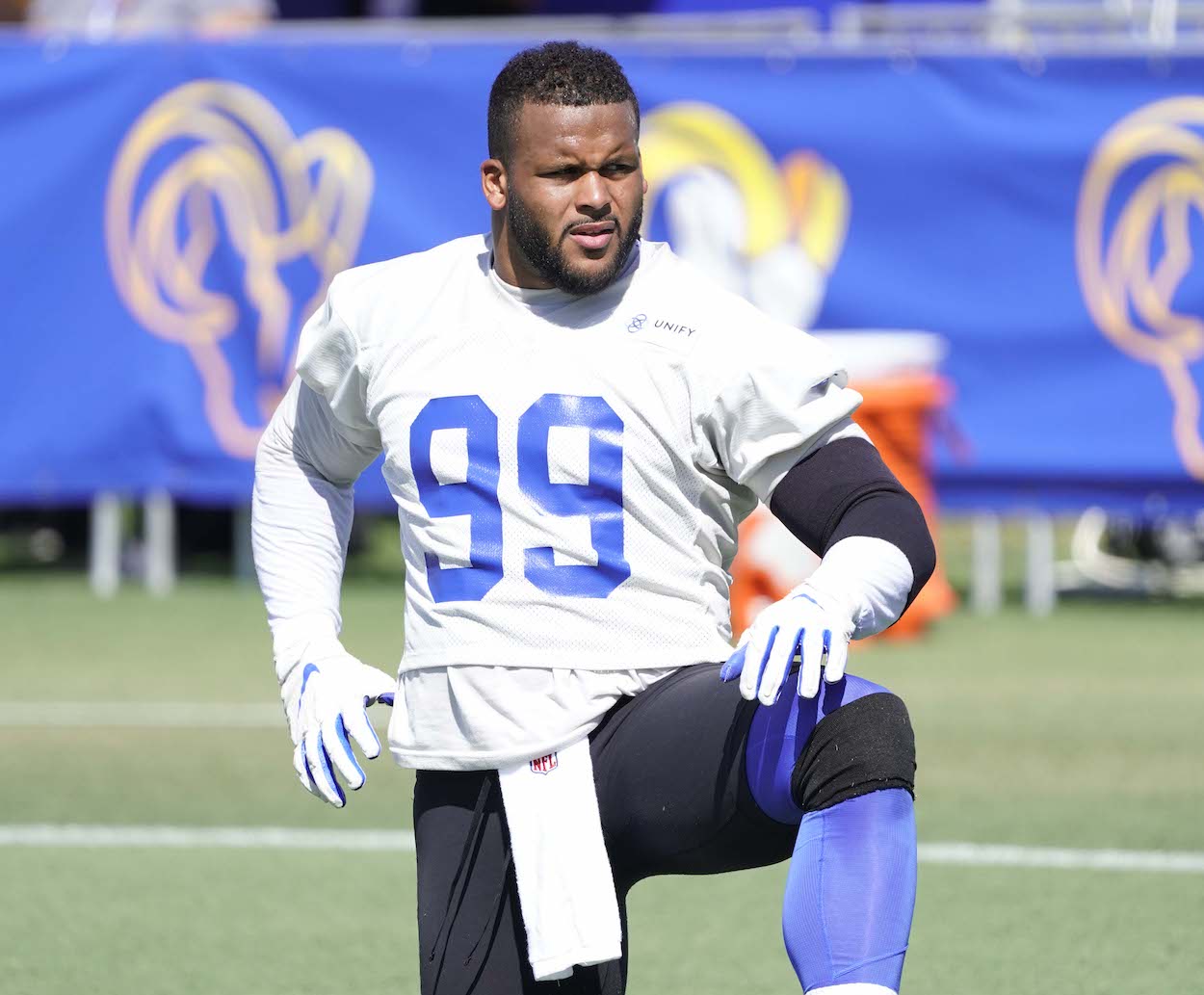 Aaron Donald of the Los Angeles Rans.
