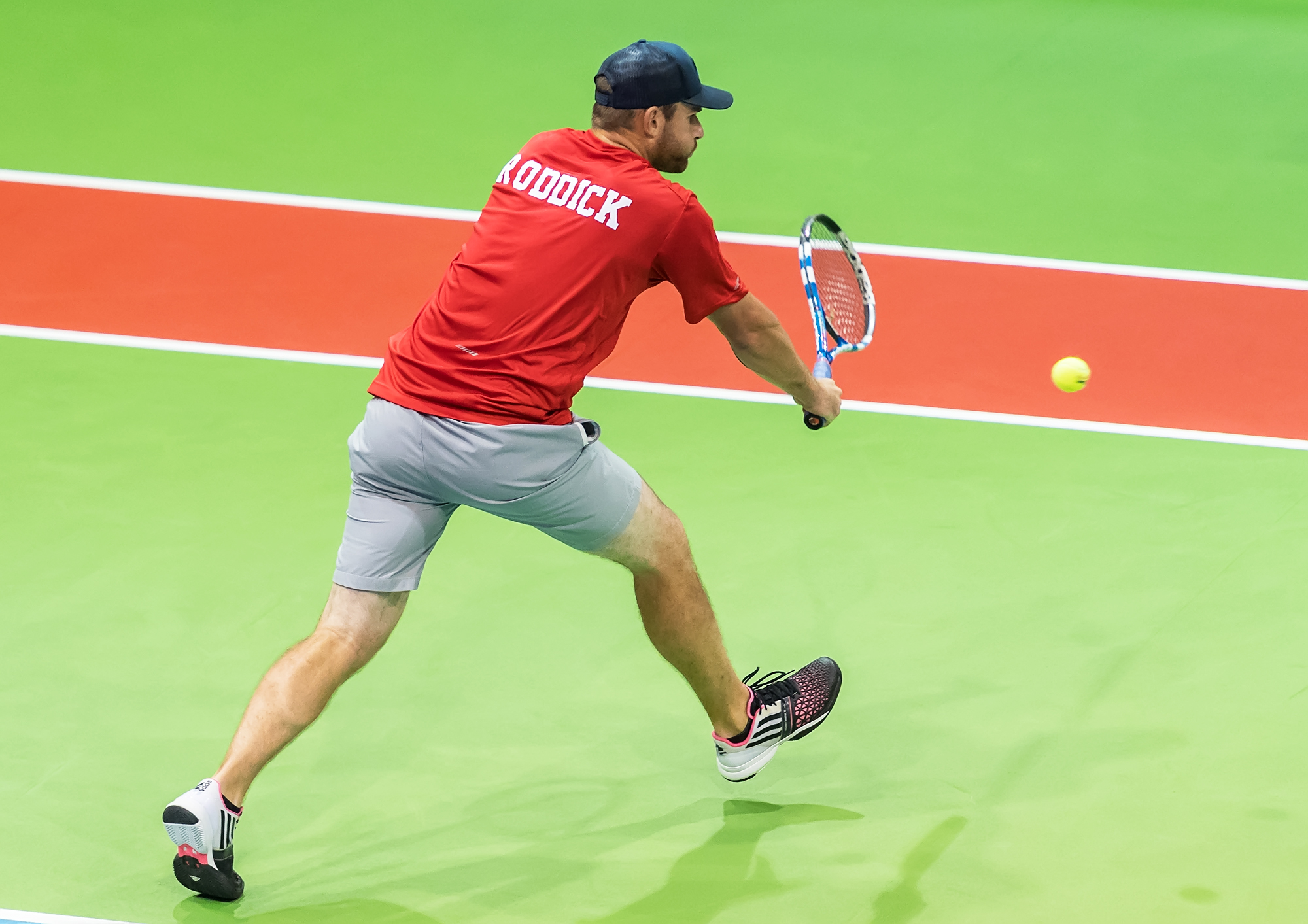 Tennis player Andy Roddick participated in the 2017 Mylan World Team Tennis New York Empire vs Philadelphia Freedoms match in 2017.