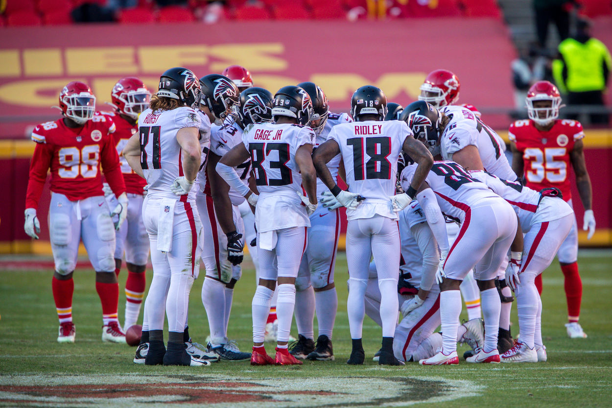 The Atlanta Falcons are 100% vaccinated.