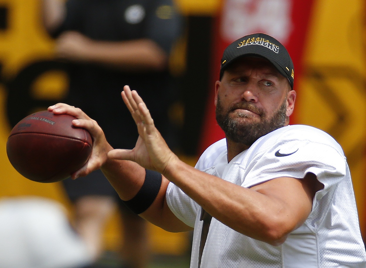 Ben Roethlisberger at Pittsburgh Steelers training camp