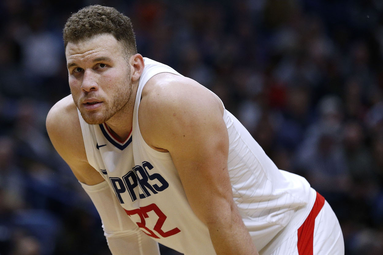 Blake Griffin playing for the LA Clippers.