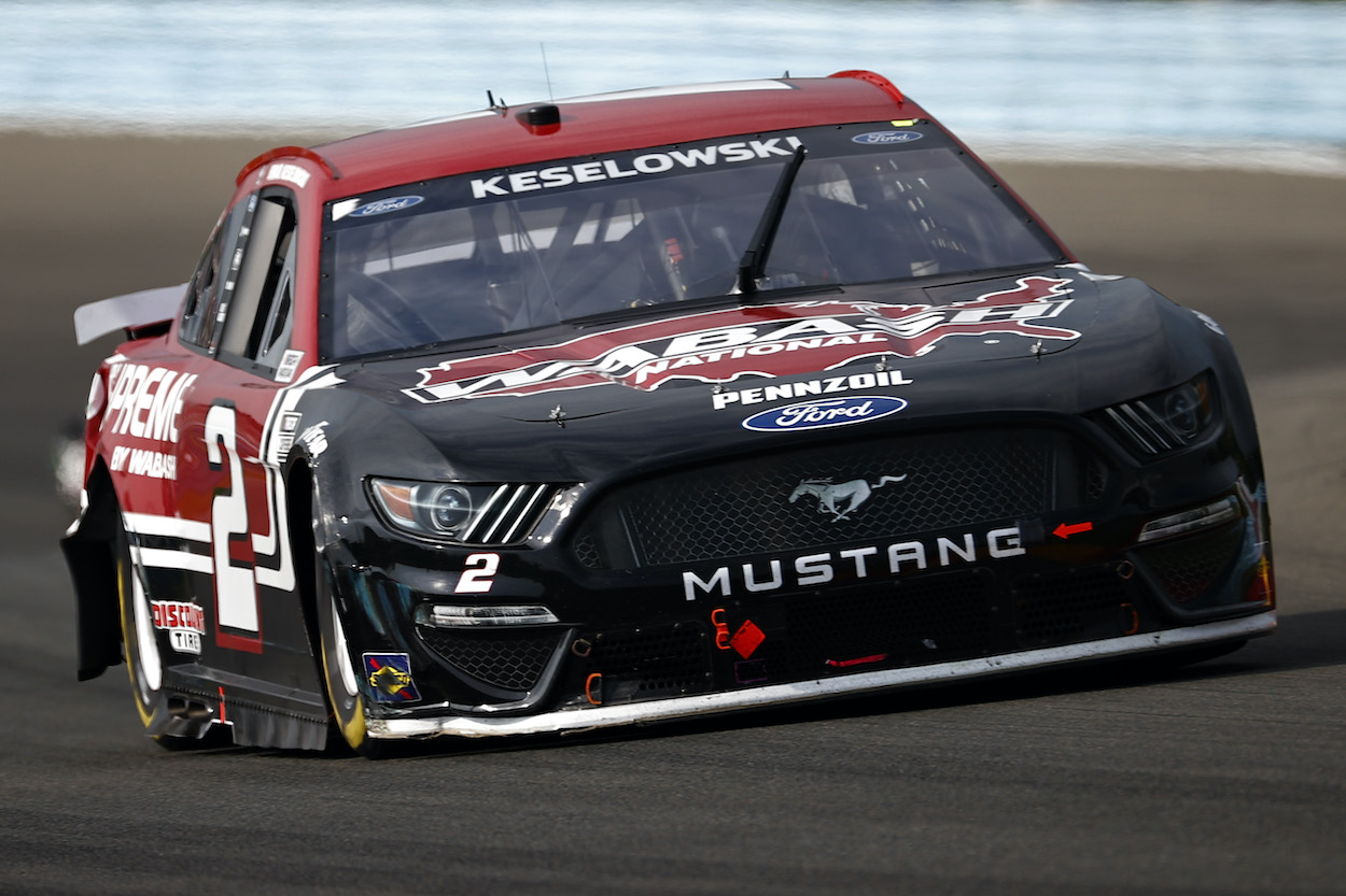 Brad Keselowski races at Watkins Glen