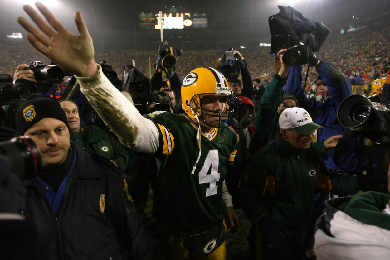 Green Bay Packers quarterback Brett Favre in 2006.