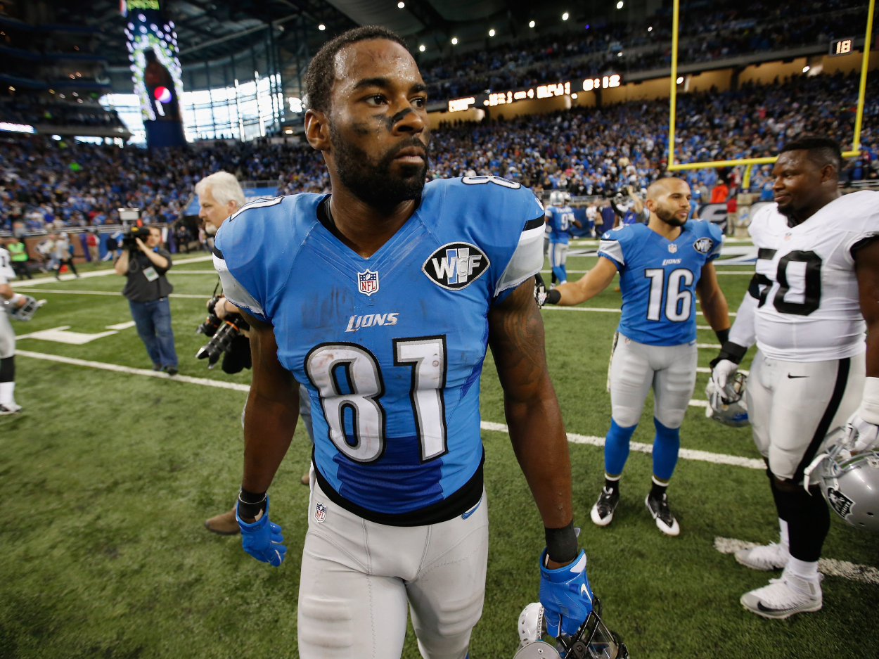 Calvin Johnson, one of the greatest players in Detroit Lions history.