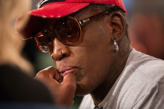 Dennis Rodman during a 2018 appearance on Megyn Kelly TODAY.