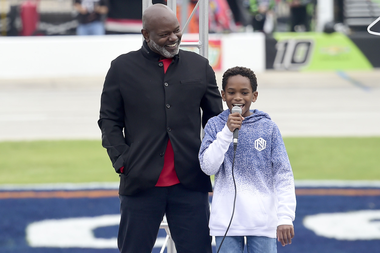 Emmitt Smith and his son