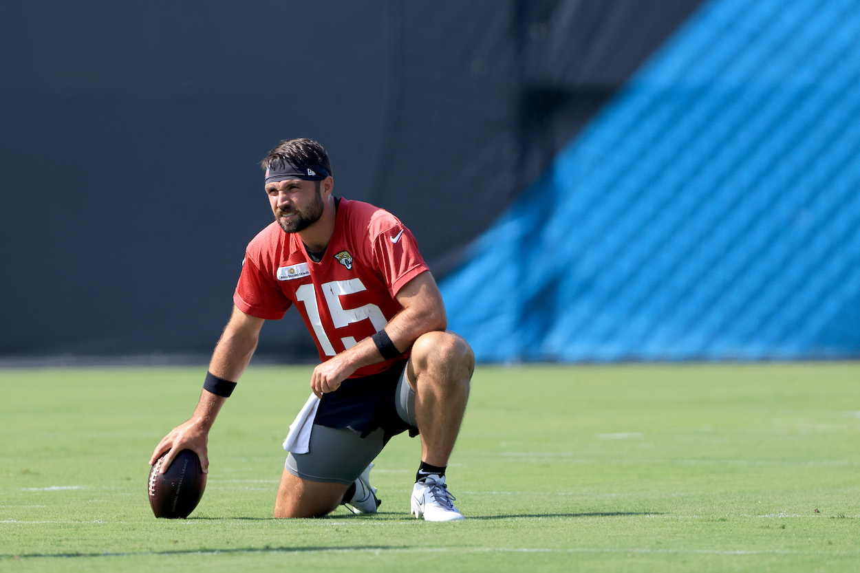New Philadelphia Eagles QB Gardner Minshew at Jaguars camp.