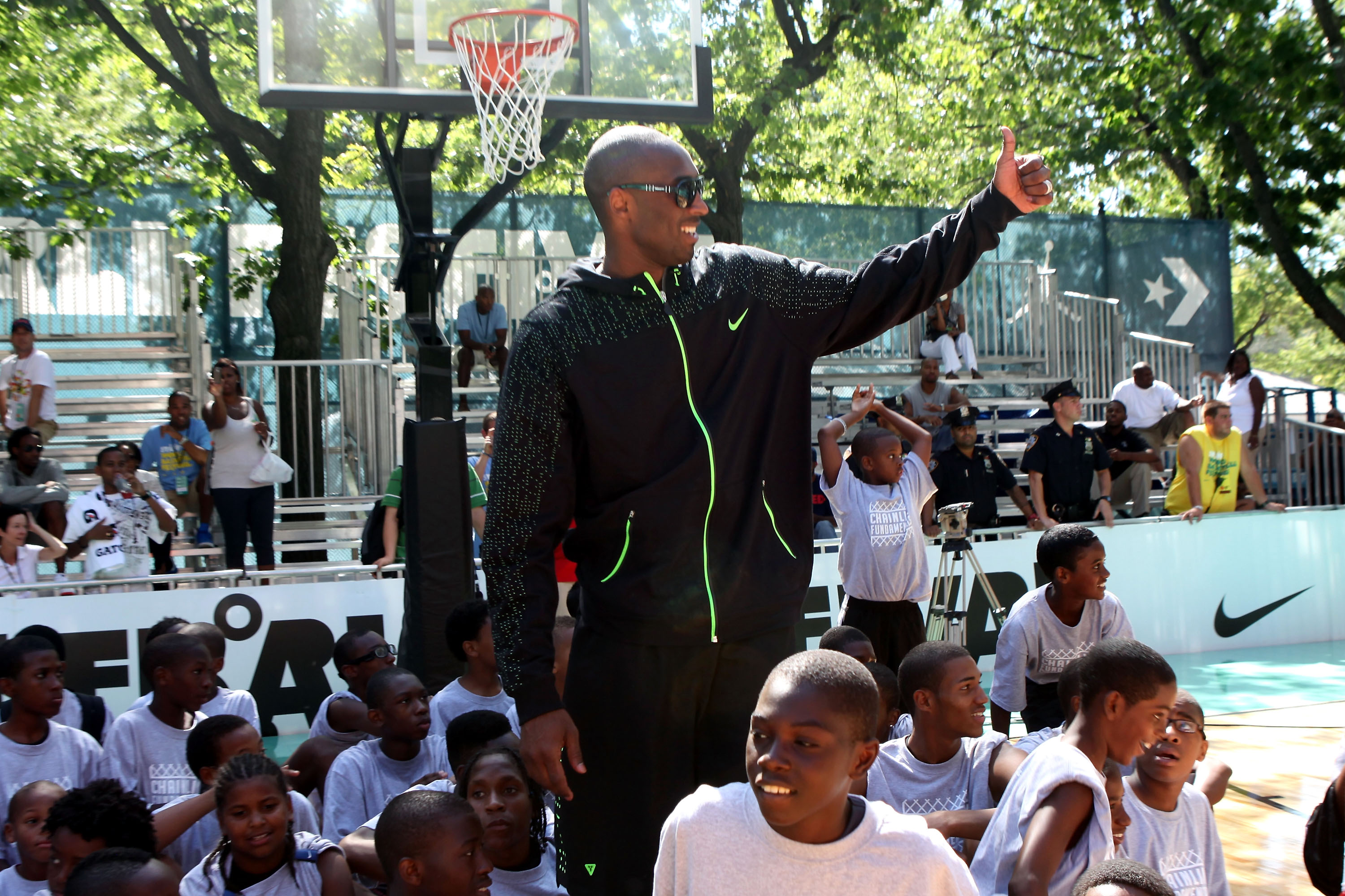 Kobe Bryant at the World Basketball Festival at Rucker Park in 2010