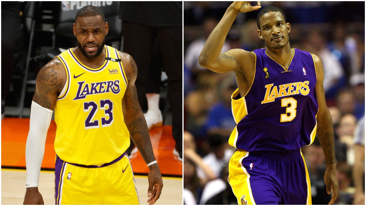 LeBron James Trevor Ariza Los Angeles Lakers