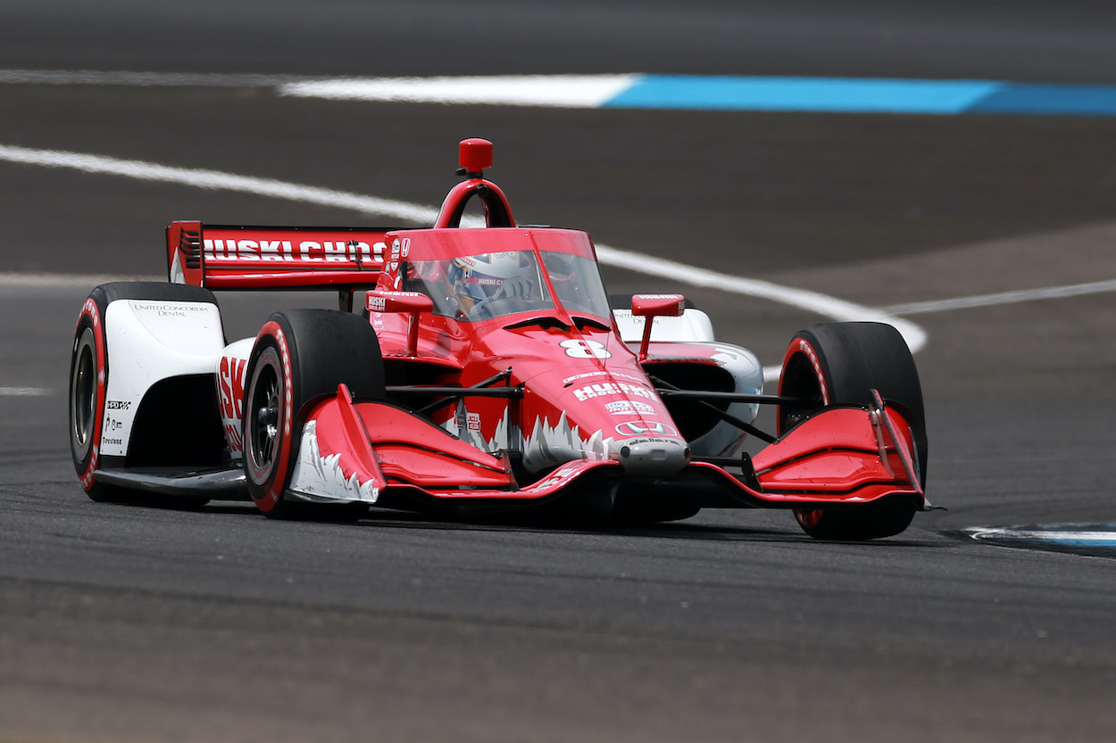 Marcus Ericsson drives during NTT IndyCar Series Big Machine Spiked Coolers Grand Prix