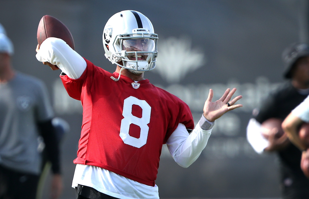 Marcus Mariota of the Las Vegas Raiders.