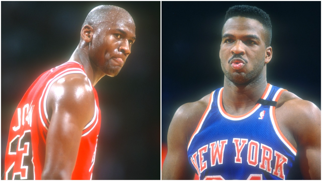 Michael Jordan Chicago Bulls Charles Oakley New York Knicks