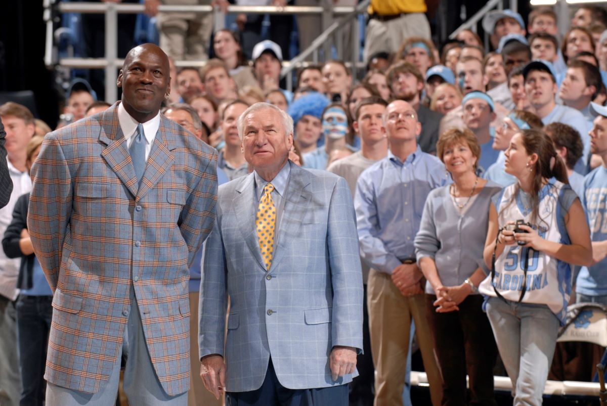 Michael Jordan UNC Highlights - Narrated by Dean Smith & Woody Durham 