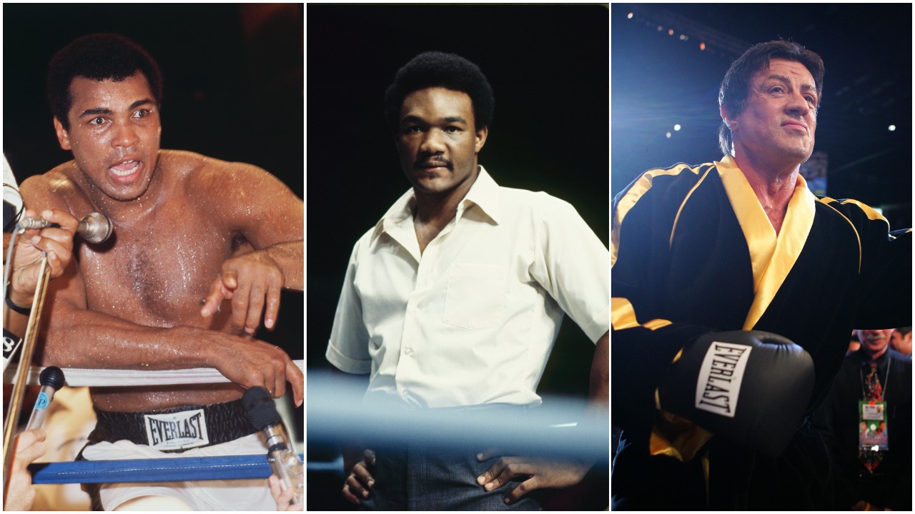 Muhammad Ali George Foreman Sylvester Stallone Rocky Balboa