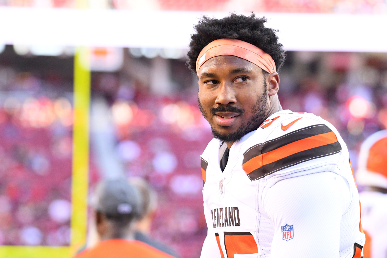 Cleveland Browns defensive end Myles Garrett in 2019.