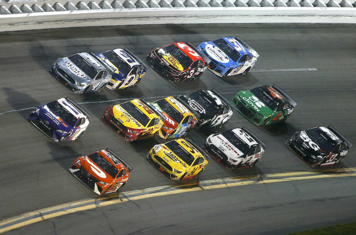 NASCAR Cup Series drivers race at Daytona 500