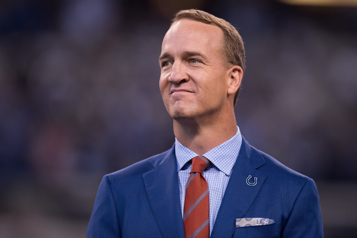 Colts and Broncos legend Peyton Manning, who was just honored for his endeavors in the booze industry.