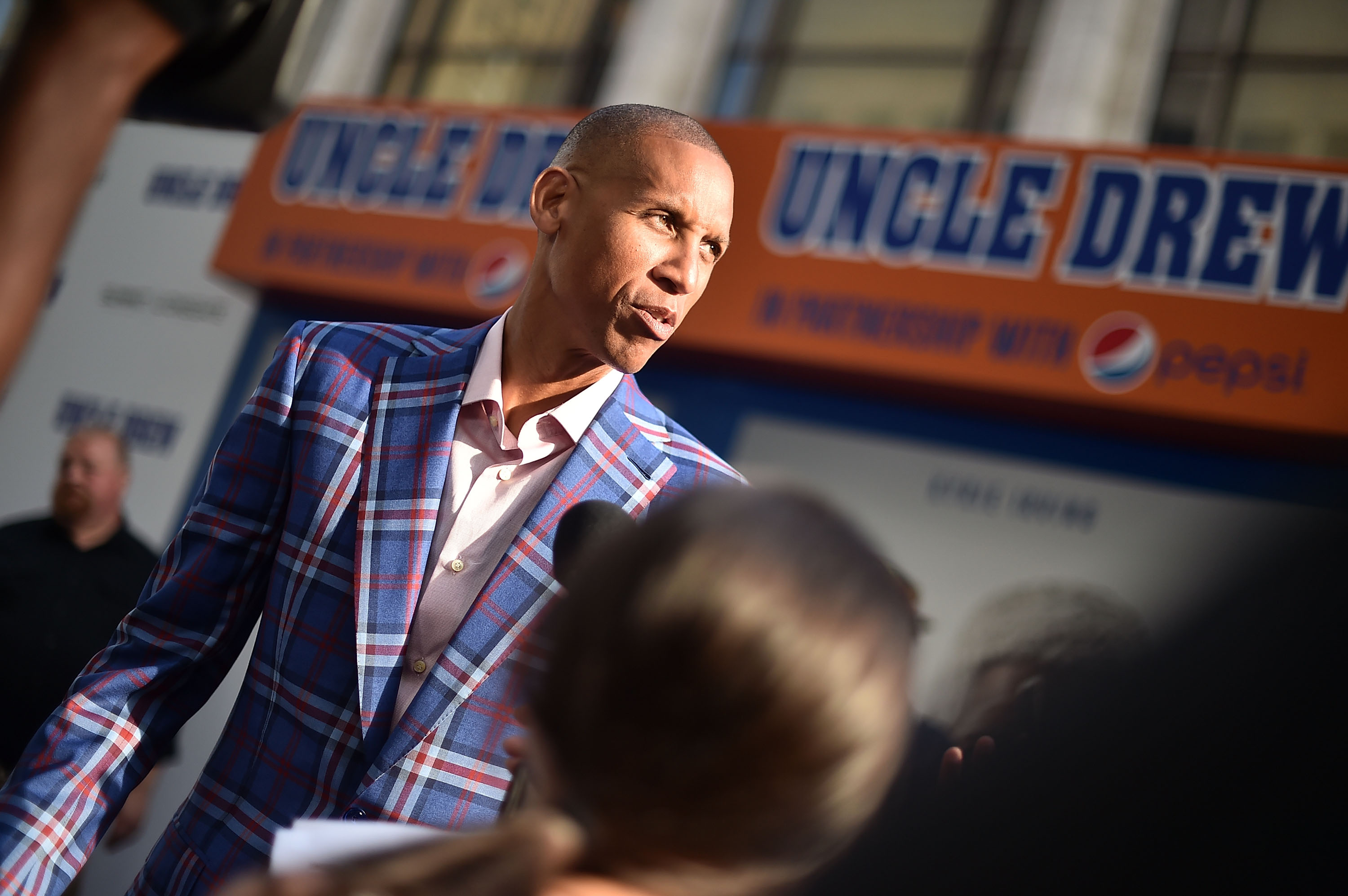Reggie Miller at the premiere of the "Uncle Drew" movie in 2018