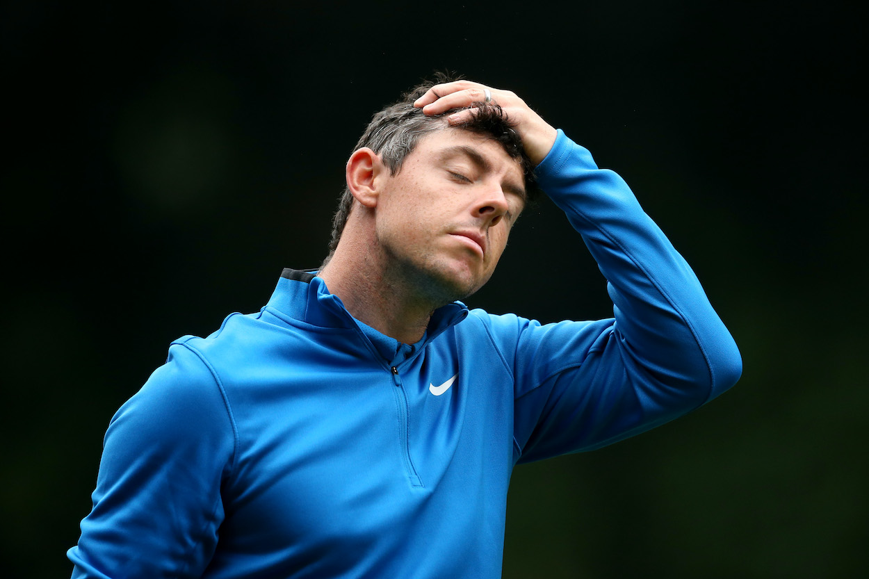Rory McIlroy crumbled under the pressure of professional golf in 2008.