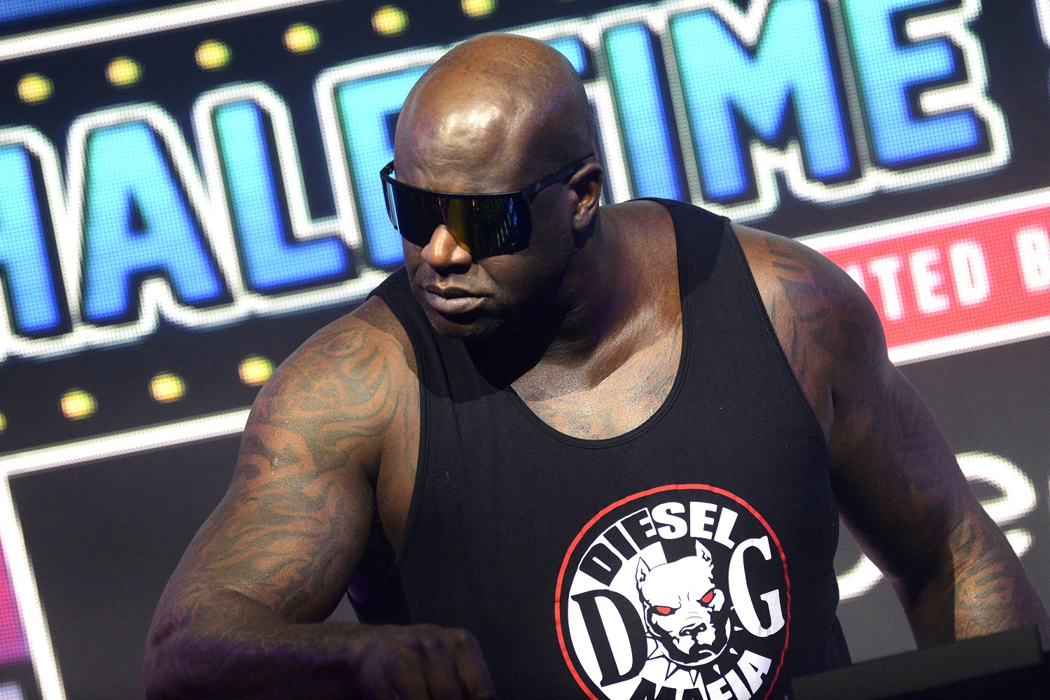 Shaquille O’Neal performs as DJ Diesel at The Shaq Bowl for Super Bowl 55 in Tampa, Florida. | Gerardo Mora/Getty Images