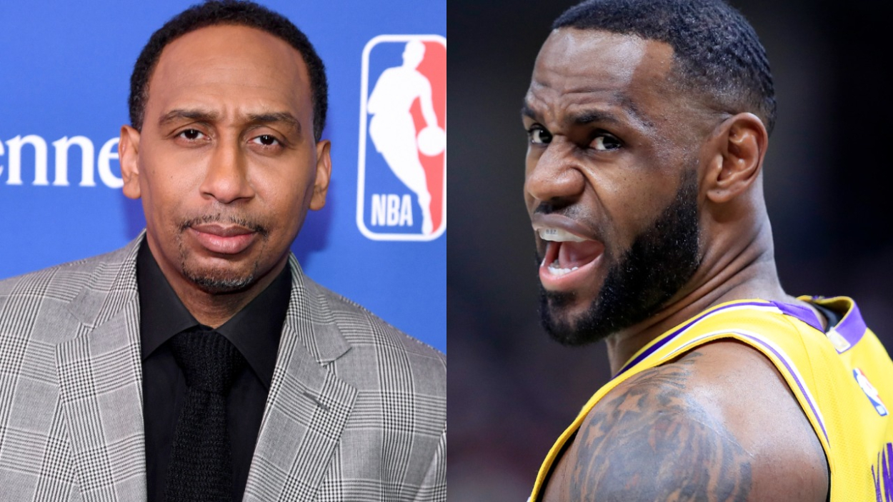 ESPN's Stephen A. Smith and NBA superstar LeBron James.