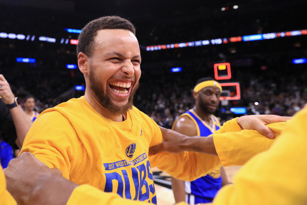 Golden State Warriors superstar Stephen Curry during the 2017 NBA playoffs.