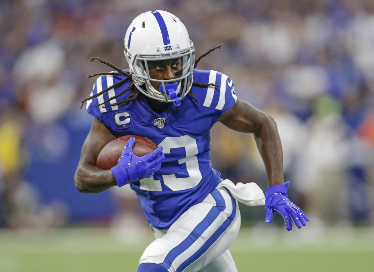 Indianapolis Colts receiver T.Y. Hilton, who will miss some games due to injury.