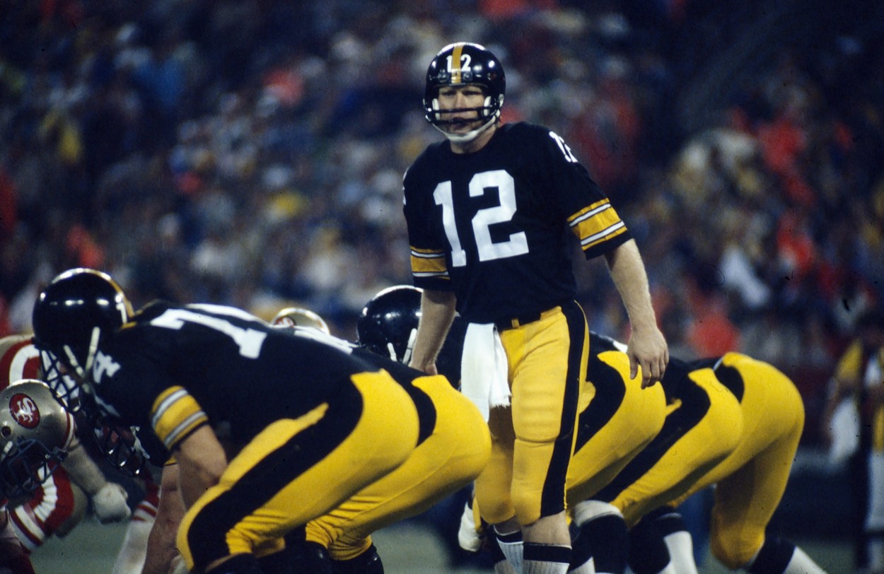 Pittsburgh Steelers legend Terry Bradshaw in 1977.