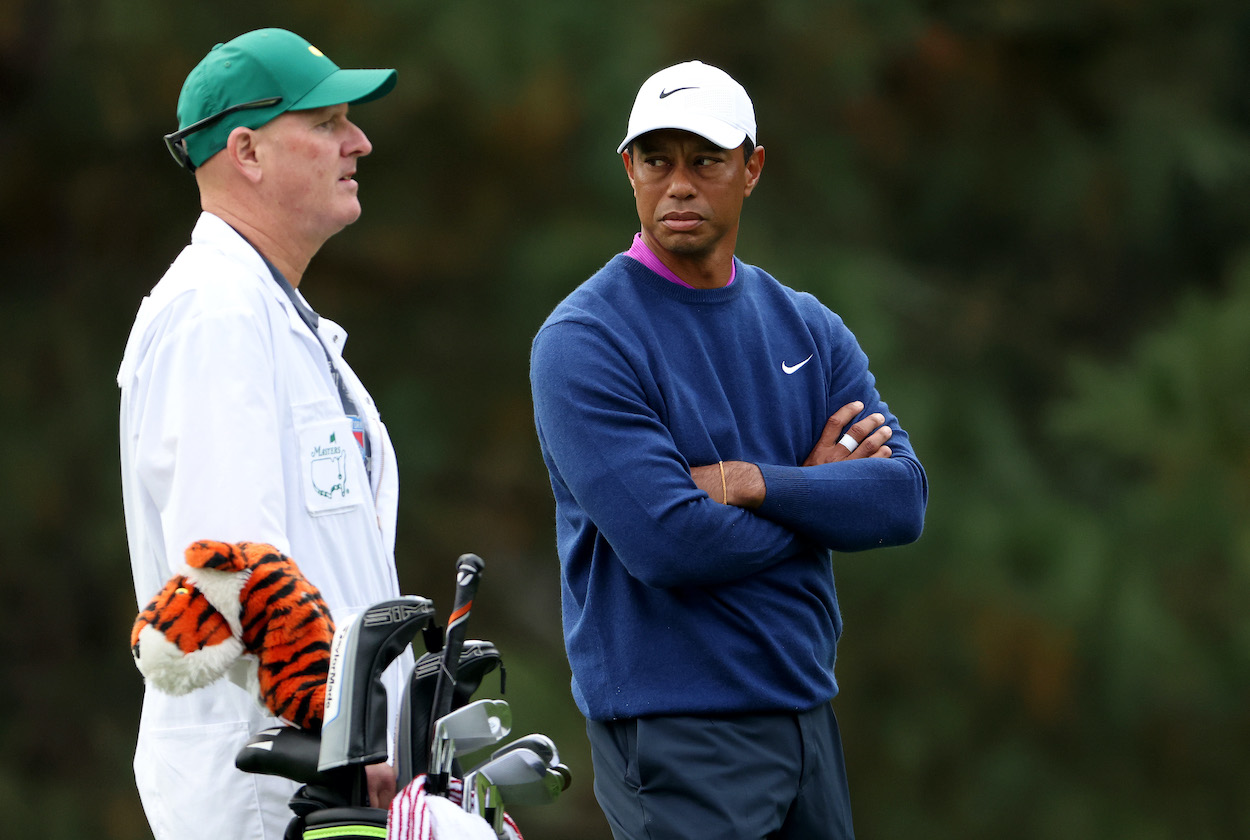 Tiger Woods' caddie is back on the PGA Tour.