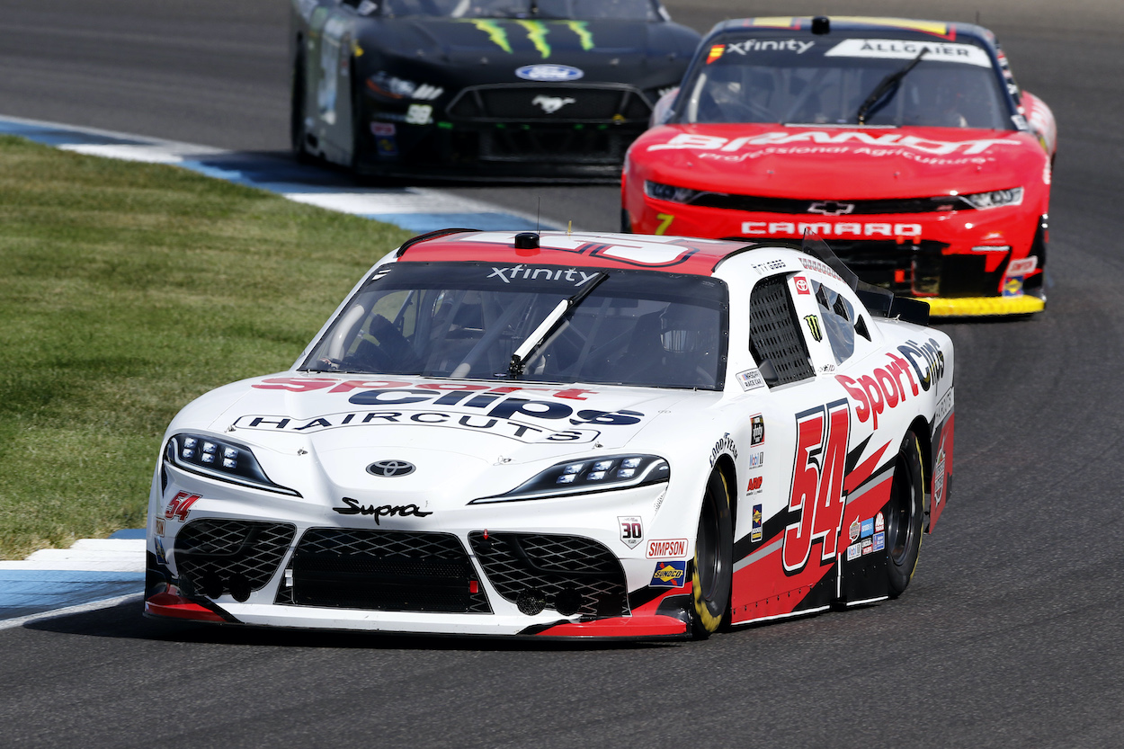 Ty Gibbs races on Indianapolis road course