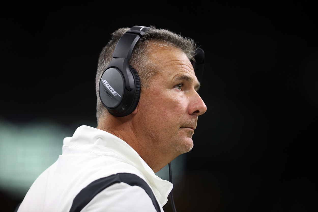 Jacksonville Jaguars head coach Urban Meyer, who is now giving another former player an NFL job.