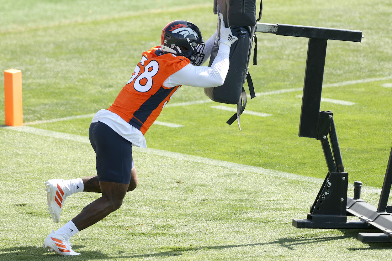 Von Miller at Denver Broncos training camp.