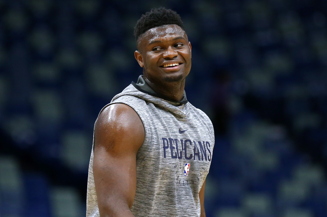 New Orleans Pelicans superstar Zion Williamson in 2019.