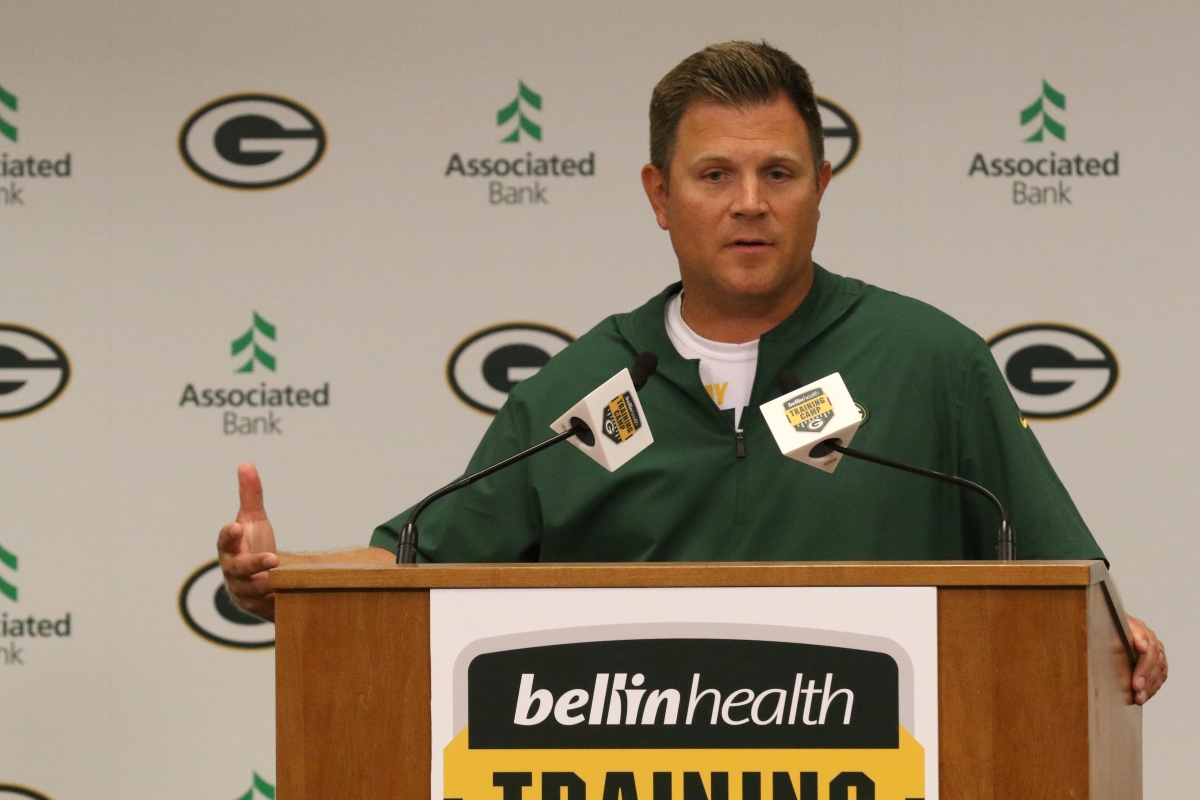 Green Bay Packers' GM speaks to the media.